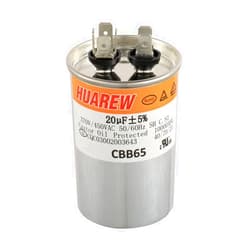 HUAREW 20 uF MFD ±5% 450 VAC CBB65 AC Motor and Fan Starting Round Capacitor
