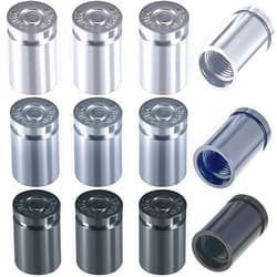 Frienda 12 Pieces Tire Valve Stem Caps Casing Valve Stem Tire Gear Valve Caps Metal Aluminum Air Tire Caps Steam Caps for Vehicle Car Truck Bicycle Motorcycle ATV