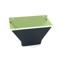 Gutterworks Mfg Inc. Rain Gutter Components Aluminum Maxx Flo Outlet | 6 Inch Gutter | Oversized Downspout Outlet for 3x4 Downspout | Made in The U.S.A. | Includes Screws, Instructions & Template | Easy DIY for Homeowners (Black)