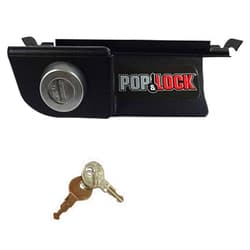 Pop & Lock – Manual Tailgate Lock for Dodge Ram 1500, 2500, and 3500, Fits 2002 to 2008 (Chrome, PL3400C, Works with No Factory Lock)