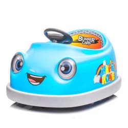 Bremermann 12V 2-Speeds Electric Ride On Bumper Car for Kids & Toddlers 1-6 Years Old, Children's Electric Car W/Remote Control, LED Lights, Bluetooth & 360 Degree Spin, Pushrod Dinner Plate, Rocking Horse Mode