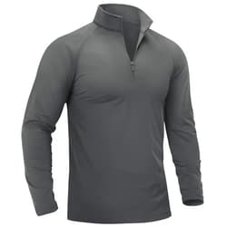 TACVASEN Men's Quarter Zip Pullover Fleece Lined Long Sleeve 1/4 Zip Golf Shirt Athletic Running Fishing Sweatshirts