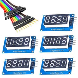 WWZMDiB 4 Digit 7 Segment Digital Tube LED Display Board for Arduino (5 Pcs)