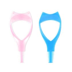 Generic 3 In 1 Eyelashes Tools Mascara Shield Applicator Guard 2 Pcs Mascara Guard Upper Lower Mascara Shield Guard Reusable False Eyelashes Applicator Tool for Lashes Natural Look Make Up