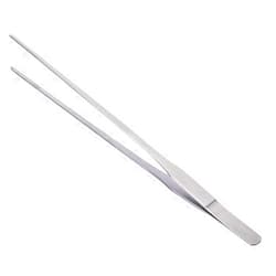 MMOBIEL Stainless Steel Tweezers/Tong 38 cm / 15 inch Extra Long with Precision Serrated Tip for Auqua scaping, Garden work, Cooking, Industrial work, Laboratory Use.
