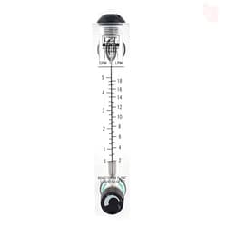 Xnrtop Adjustable Knob 0.5-5GPM 2-18LPM Water Flow Meter Panel Type Flowmeter