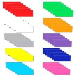 IMAGAME Magnetic Dry Erase Magnets Labels 3x1 inches, Reusable Name Tags, Organizing Schedules in Office/Classroom. Work on Fridge/White Board (Multicolor 60Pcs)