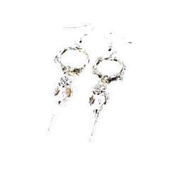 Mansheng Vintage Raven Drop Dangle Earring for Women Men Punk Gothic Wizard Magic Pagan Crow Skull Dangle Earring-Silver