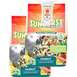 Aurora Pet Bundle (2) Higgins Sunburst Gourmet Blend Parrot Bird Food (3 lb Each) with AuroraPet Wipes