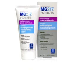 MG217 Medicated Moisturizing Psoriasis Cream With 3% Salicylic Acid, Multi-symptom, Fragrance Free, 3.5 Fl Oz, (5604)
