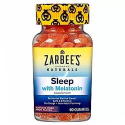 Zarbee's Naturals Sleep with Melatonin Supplement - 60 Gummies, Pack of 2