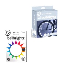 Brightz BellBrightz LED Light Up Bike Bell & WheelBrightz LED Bike Wheel Lights Bundle - Fun, Colorful, and Safe Bicycle Accessories for Kids and Adults - Easy to Install, Durable, & Weather-Resistant