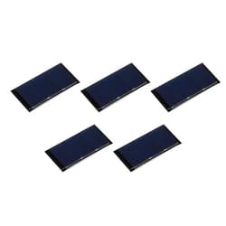MECCANIXITY Mini Solar Panel Cell 1.5V 160mA 0.24W 60mm x 30mm for DIY Electric Power Project Pack of 5