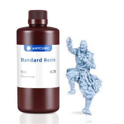 ANYCUBIC 3D Printer Resin, 405nm High Precision Fast Curing UV Photopolymer Resin for LCD 3D Printing, Grey 1kg