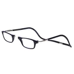 Clic Magnetic Reading Glasses for Men or Women, Computer Readers, Original Expandable (M-XL, Black, 2.00 Magnification)