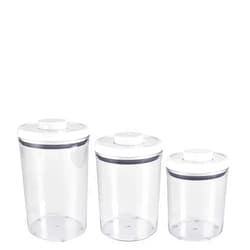 OXO Good Grips 3-Piece Airtight POP Round Canister Set