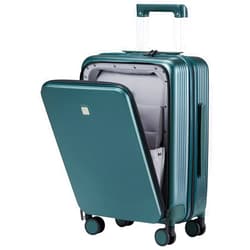 Hanke Grace Suitcases with Wheels Hardshell Carry On Luggage Airline Approved, 20 Inch Travel Suitcase Lightweight Tsa Luggage for Short Business Trips, Blackish Green.