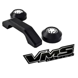 VMS RACING Black Windshield Bumper Rests and Footman Loop Bar Tie Down 3pcs 3 Piece Set Kit Compatible with Jeep Wrangler Sport Sahara Rubicon Unlimited TJ TJL LJ 97-06 1997-2006