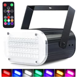 Luditek Halloween Mini LED Strobe Light, Multi-Color Sound Activated Disco Party Lights w/Remote Control, Flashing Strobe Lamp for Outdoor Indoor Home Room Decorations Karaoke