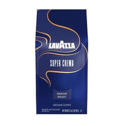 Lavazza Super Crema Ground Coffee, Medium Roast, Arabica and Robusta Blend, 32 oz Bag (Pack of 1)