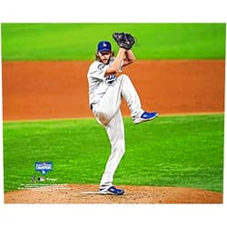 Legends Gallery Los Angeles Dodgers Clayton Kershaw 2020 World Series Champion Pitching During The 2020 Series 8x10 Picture