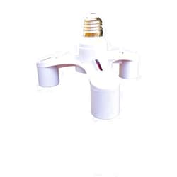 EXCBIOZ 2 3 4 5 6 Light Bulb Socket Splitter E26/E27 Light Socket Adapter Conventer Standard Base LED Bulb Converter E26/E27 Light Socket Adapter