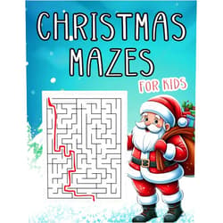 By Vividy (Author) Christmas Mazes For Kids: Activity Book For Kids with Christmas Theme, Suitable for Home, School and Road Trip Must Haves