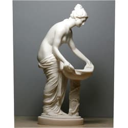 Unknown HESTIA Vesta Goddess of Home Family Architecture Alabaster Statue Sculpture 9 inches