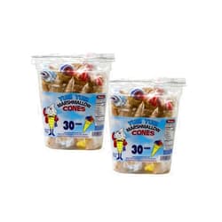 Marpro Marshmallow Yum Yum Cones, 2-Pack 30 Count Tubs
