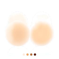Niidor Nipple Covers Stickers, Reusable Sticky Adhesive Silicone Nipple Pasties Bras for Women Breast Petals with Travel Case