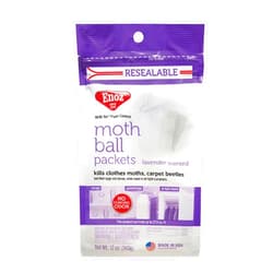 Enoz Lavender Scented Moth Ball Packets, Kills Clothes Moths, Carpet Beetles, Eggs and Larvae, 12 oz Resealable Bag