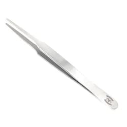 Scientific Labwares High Precision Stainless Steel Lab Tweezers/Forceps with Straight Tapered Flat Point