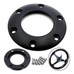 XIONGyhua-r Horn for MOMO/NRG 6 Bolts Button Center Black Replaces Steering Wheel Car 121810-01B 84mm Ring Part Practical Hot Suitable for car