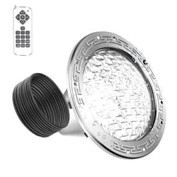 Pomeade SH101300 10inch Led Pool Lights for Inground Pools, 100FT AC12V LED Pool Light for 10 inch Wet Niche, Underwater Swimming Pool Spa Light for Pools, RGB, Remote Control