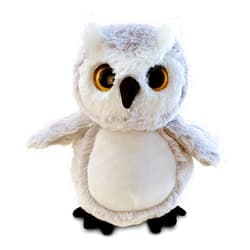 Puzzled DolliBu Owl Plush - Super Soft Stuffed Animal, Cute Grey Wildlife Bird Stuffed Animal Adorable Fluffy Stuffed Animal for Boys and Girls, Plush Owl Gifts for Kids, Teens, and Adults - 9 Inches