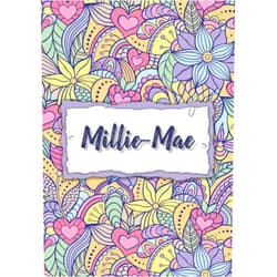 Alba & Hilda USA Publishing Millie-Mae: Notebook A5 | Personalized name Millie-Mae | Birthday gift for women, girl, mom, sister, daughter ... | Design : floral | 120 lined pages journal, small size A5 (5.83 x 8.27 inches)