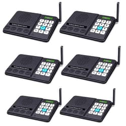 GLCONN 6 Pack Intercoms Wireless for Home - Room to Room Intercom System for House, Business, Office, Hotel - Long Range Home Communication System