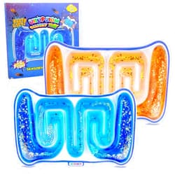 UIIOPJIOM 2PCS Autism Sensory Liquid Toy Stocking Stuffers for Kids Boys, ADHD Autistic Quiet Airplane Travel Toys, Cool Squishy Fidget Tube Stress Relief Toy for Classroom, Calm Down Corner