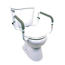 Carex Toilet Safety Frame - Toilet Safety Rails With Adjustable Width - Toilet Rails For Elderly, Handicap, Home Health Care Equipment After Surgery, Supports 300lbs