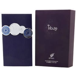 AFNAN Tribute Blue Luxury Collection Eau De Parfum Spray, 3.4 Ounce (Unisex)