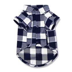 CtilFelix Dog Shirt Plaid Puppy Clothes for Small Medium Large Dogs Cats Boy Girl Kitten Soft Pet T-Shirt Breathable Tee Outfit Adorable Grid Apparel Halloween Thanksgiving [Blue#1; S]