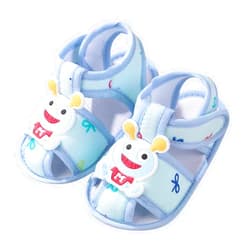 MVNB Baby Girls Boys Soft Toddler Shoes Infant Toddler Walkers Shoes Cartoon Ant Princess Shoes Girls Pool (Blue, 9 Months)