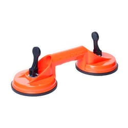 POWERTEC Glass Suction Cups to Lift Large Glass & Tiles, 1PK, Vaccum Suction Cup Lifter to Lift Large Glass, Tiles, Granite & Auto Glass Windshield Installation, Double Claw Glass Holder Vacuum Plate