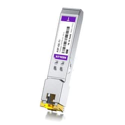 REDLUX 𝟭𝗚 𝗦𝗙𝗣 𝘁𝗼 𝗥𝗝𝟰𝟱 Module, CAT.5e RJ45 Connector, up to 100m, 1000Base-T Copper Transceiver Compatible for Cisco SFP-GE-T, Ubiquiti UF-RJ45-1G, Meraki, Fortinet, TP-Link and More