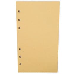 ORENDEBON Refillable Glazed Printing Craft Paper, Perfect for ORENDEBON 6 Holes Premium PU Leather Classic Embossed Travel Journal Diary (Kraft Blank, A6)
