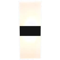 Jorzer Wall Lamps Sconces, LED Wall Light Sconce Lamp Modern Acrylic Decorative for Bedroom Living Room Hallway 14x6cm Warm Light Black