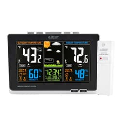 La Crosse Technology Advanced Weather Station with Full-Color LCD & Atomic Time - Monitor Indoor/Outdoor Conditions with Temperature Alerts and Humidity Readings with Transmission Range of 300 Feet