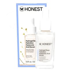 Honest Beauty Hydrogel Deep Hydration Hyaluronic Acid Serum | Moisturizes + Plumps | Hypoallergenic, Fragrance Free, Vegan, Gentle for Sensitive Skin | 1 fl oz