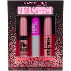 Maybelline New York Maybelline The Falsies Holiday Mini Lash Bar Washable Mascara Kit, Eye Makeup, 3 Mini Mascaras, Lash Sensational Mascara, The Falsies Lash Lift Mascara, Sky High Mascara, Very Black, 1 kit