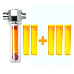 UBS INC CO.,LTD. UBS VFS-F+VCF-03 Luxury Vita-Fresh Shower Filter with 5 Vitamin C Cartridge